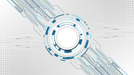 Wall Mural - technology abstract touching system background template copy space vector