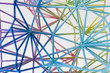 © Lukas Bast - Abstrakte Farbenfrohe Netzstruktur. 3D Druck. Colorful abstract Net Structure. 3d-print.