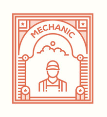 Wall Mural - MECHANIC ICON CONCEPT