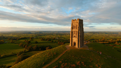 Wall Mural - Glastonbury Tor Monument, England, UK