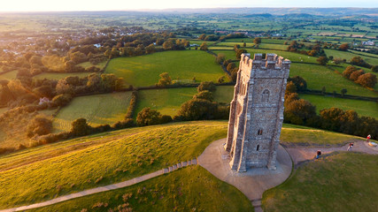 Wall Mural - Glastonbury Tor Monument, England, UK