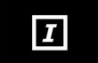 © dragomirescu - I black and white square alphabet letter logo icon design