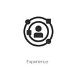 experience icon vector symbol sign