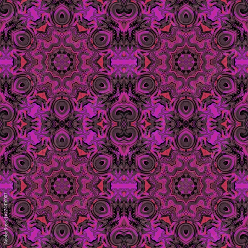 kaleidoscope purple geometric pattern abstract. texture pink.