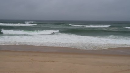 Wall Mural - Atlantic Ocean seascape after a storm