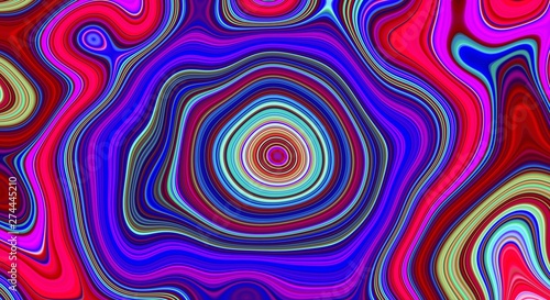 Fotomural Psychedelic abstract pattern and hypnotic background for trend art, swirl trend