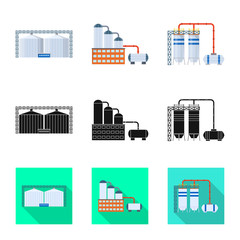 Vector design of production and structure icon. Set of production and technology stock symbol for web.