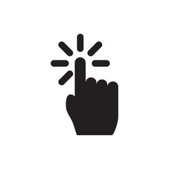 Wall Mural - hand touch vector icon