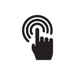 Wall Mural - hand cursor vector icon