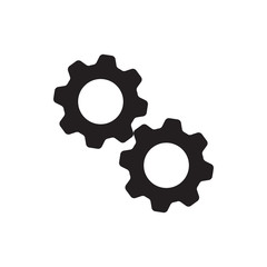 Wall Mural - gear vector icon