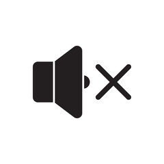 Wall Mural - volume off vector icon