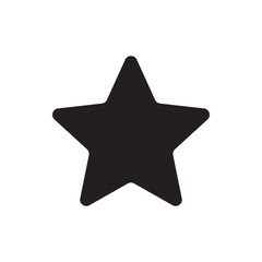 Wall Mural - star vector icon