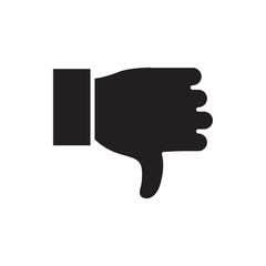 Wall Mural - dislike vector icon
