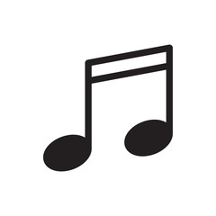 Wall Mural - music vector icon