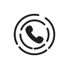 Wall Mural - phone horn vector icon