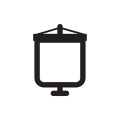 Wall Mural - presentation board vector icon