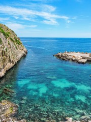 Wall Mural - Beautiful ionian coast of Italy. Natural landscape. Summer nature.