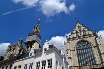 Wall Mural - St James  - old Catholic church from Antwerp, Belgium