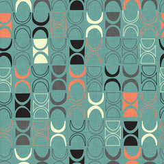 seamless abstract mid century modern pattern for backgrounds, fabric design, wrapping paper, scrapbo