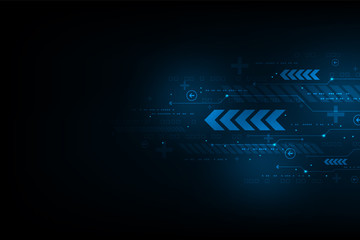 Wall Mural - Fast data transfer in various digital systems.