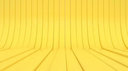 yellow studio set scene 3d render abstract minimal background