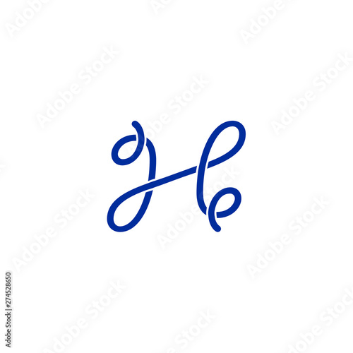 Letter H Script Icon Logo Design Concept Buy This Stock Vector And Explore Similar Vectors At Adobe Stock Adobe Stock
