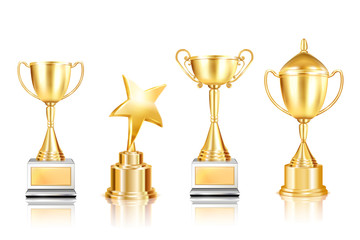 Wall Mural - golden awards realistic collection