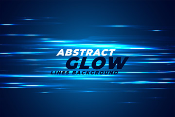 Wall Mural - abstract blue light effect glows background