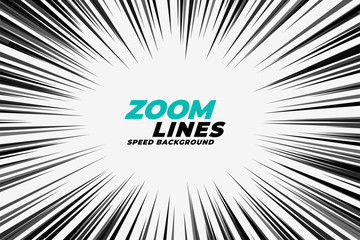 Wall Mural - comic zoom lines motion background