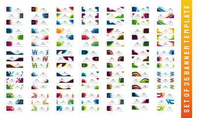 Wall Mural - set of web banners in standard sizes,