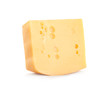 © New Africa - Piece of delicious cheese on white background