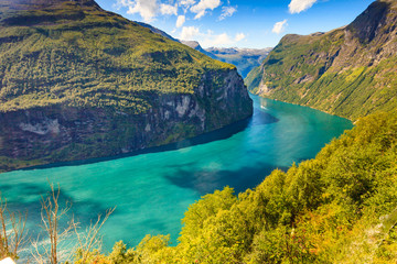 Geiranger fjord in Norway