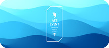 Art Event Invitation Template. Abstract Background With Dynamic Effect. Vector Illustration For Promotions Or Presentations.