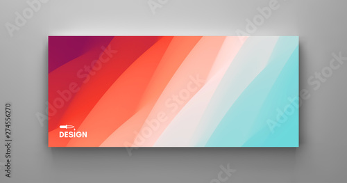 Photographie  Cover design template with color gradients