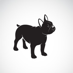 Poster - Vector of bulldog design on white background. Pet. Animals. Dog logo or icon. Easy editable layered vector illustration.