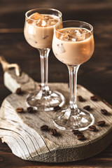 Sticker - Two Glasses Of Irish Cream Liqueur