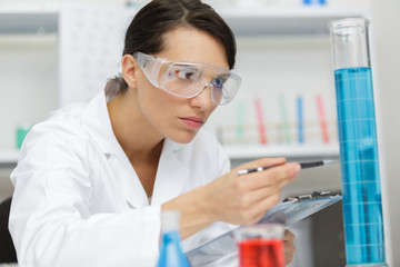 woman in lab