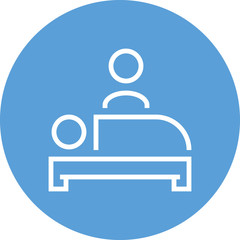 Poster - Bedside Manner Hospital Visit Outline Icon