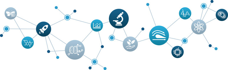 stem – science, technology, engineering, mathematics– vector illustration