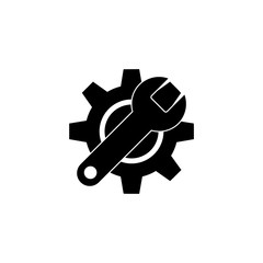 Wall Mural - Setting wrench and gear icon