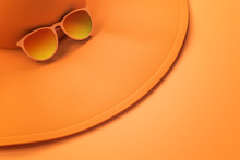 Orange Hat And Sunglasses