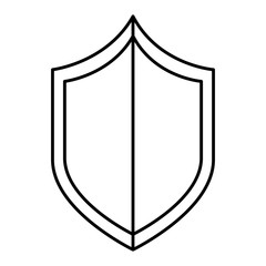 Wall Mural - security shield guard isolated icon