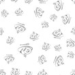 © 123sasha - Hand drawn seamless pattern with breakfast