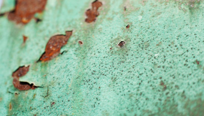 Wall Mural - Colored rusty metal sheet. Old grunge metal texture or background, industrial texture for abstract Background