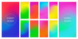 Creative vivid neon gradient color screen