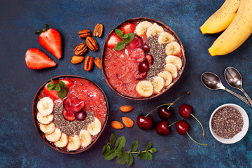 Poster - healthy breakfast smoothie bowl