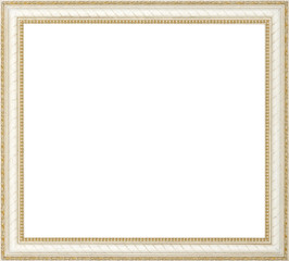 Wall Mural - Picture frame isolated on white