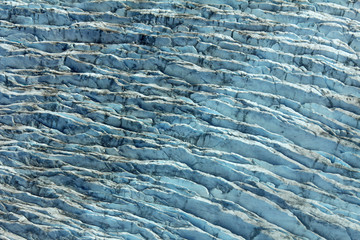 The surface of the glacier, Alaska