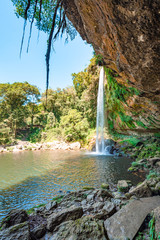 Sticker - Panoramic view of the MisolHa waterfall in Chiapas, Mexico	