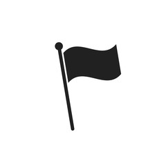 Wall Mural - flag icon isolated. button or symbol of location. flat gps element.